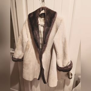 Vintage Faux Fur Swing Coat